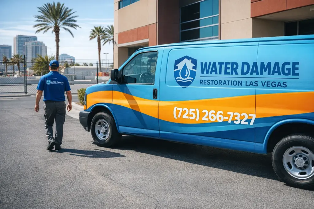 Water Damage Restoration Las Vegas - Branded Van 2